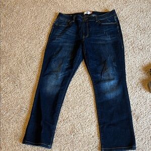 CAbi Deep Indigo Straight Jeans